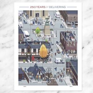 100 250 Years Of Delivering Forever 2025 Postage Stamps USPS Wedding Invitations